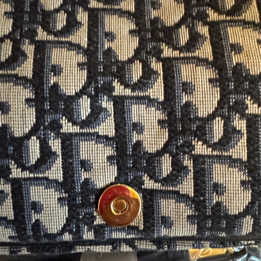 Designer-inspired saddle shape monogram crossbody… - image 6